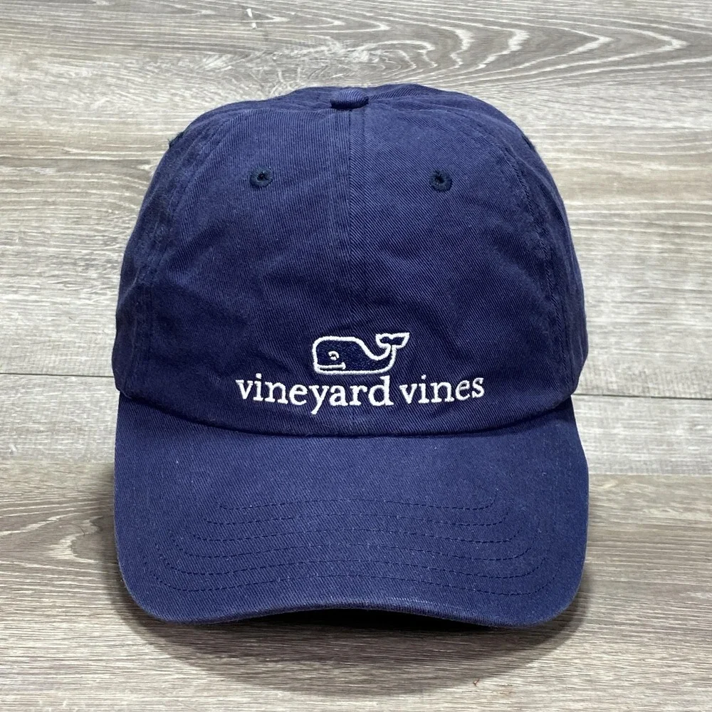 Vineyard Vines Hat Cap Strap Back Whale Embroidered Classic Mens Baseball Dad